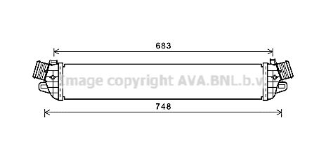 AVA QUALITY COOLING Välijäähdytin AL4129